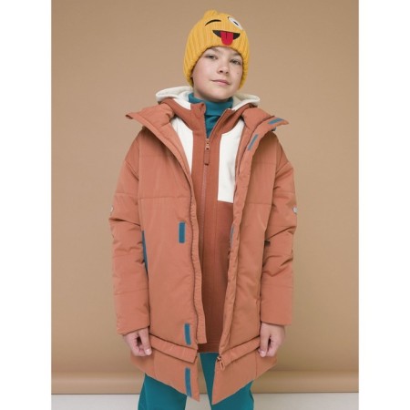Sweatshirt for boys, height 134 cm, ocher color-5