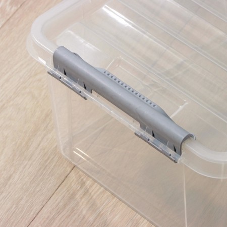 The storage container with the Ricco lid, 15 l, 41 × 29.5 × 18.3 cm, the color is transparent-7