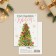 Postcard-Mini "Welcome to the New Year", Christmas tree, 10.5 x 7.5 cm, New Year