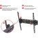 ARM Media Plasma-4 TV, up to 55 kg, 22-65, wall, tilt, black