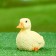 Garden figure "Duckling sits" 14x8x10cm