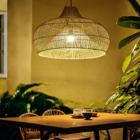 Ceiling Lamp from a rattan "Handra", 1 × 120 W, E27, 70 × 70 × 50 cm