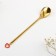 Paired spoon with a suspension "Mommy and Papule", 2.7 x 14, 8 cm