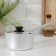 Bucket, 750 ml, metal handle, metal cover