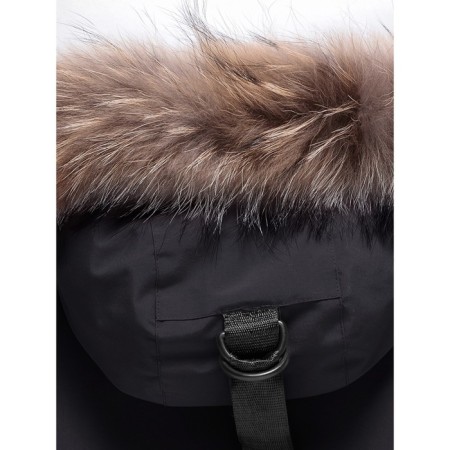 Winter park for a girl, height 146 cm, black color-8
