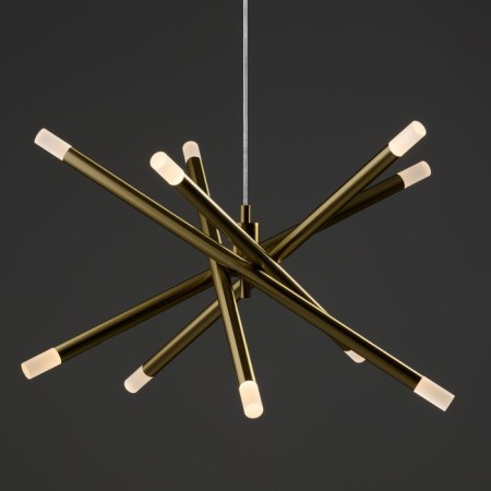 Suspended lamp Freya Fr6130PL-L30B WANDS, 650X650X250 mm, LED, 25W, 1400LM, 3000K, brass color-3