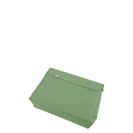 Messenger bag, valve department, green color 17x26x10cm-2