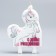Candle for the cake "Happy Birthday!", 70 x 100 mm, Minnie and unicorn
