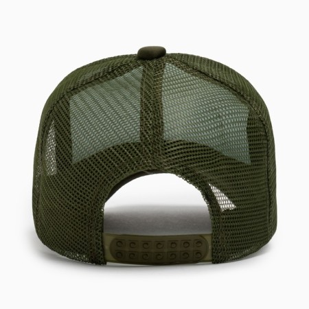 Baseball cap with minaku grid, green color, size 56-58-7