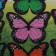 Interior plastic sticker "translucent butterflies" multi -colored set of 19 pcs 5; 6; 7 cm