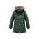 Winter park for a girl, height 128 cm, dark green color