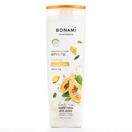 Shower gel, vigor charge, 400 ml, aroma of exotic fruits, bonami-2