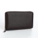 Men's purse-clate on a zipper, a department for bills, maps, coins, brown color