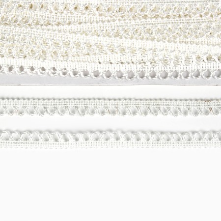 White braid with festons 1.1 cm winding 50 meters-2