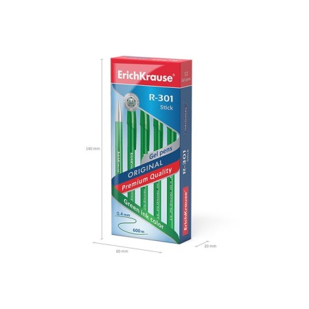 Gel handle R-301 Original Gel, node 0.5 mm, green ink, letter line length 600 meters-8
