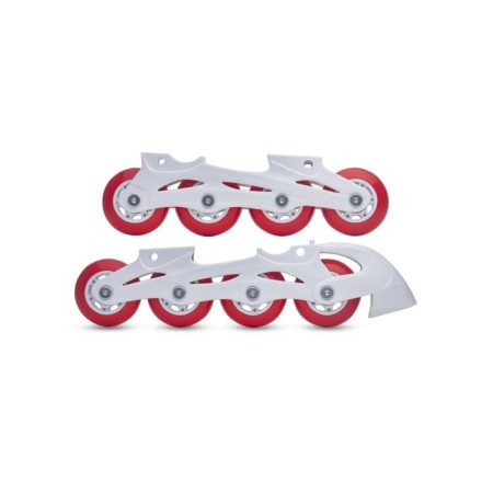 CROSS Roller Figure Family Skates, Red-White, Size 30-33-1
