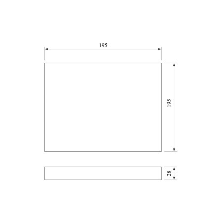 Lamp ceiling Elektrostandard, Fitta Led 18 W, 195x195x28 mm, IP20, white color-3