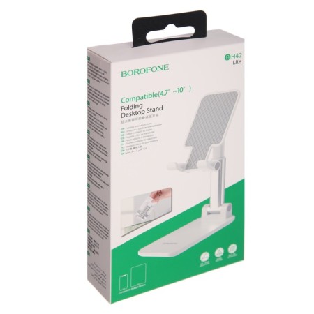 Holder for mobile devices Borofone BH42, for diagonal 4.7-10 ", white-5