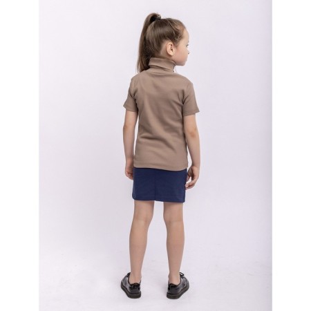 Turtleneck for girls, height 140 cm, beige color-2