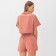 Female pajamas (shirt and shorts) KAFTAN "strip" R.48-50, coral