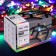 Garland “thread” 10 m, IP65, UMS, dark rubber thread, 100 LED, glow of multi, 220 V