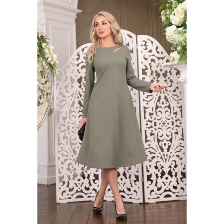 Women's dress, size 44, khaki color