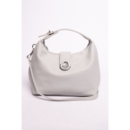 Gobo bag female, eco -leather, ludor gray, 30x10x19 cm