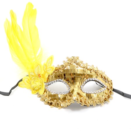 Carnival mask "Lady", with a pen, color mix-3