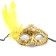 Carnival mask "Lady", with a pen, color mix