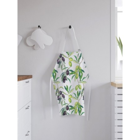 Apron kitchen with a photo print "Italian olives", adjustable, size OS-1