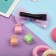 Hair set 11 pcs "Mashenka" Lilac bow (1 clamp, 4 rubberings, 6 crabs)