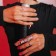 Ring "Japan" electricity, black color in silver, dimensionless