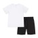 Set for a boy: T -shirt, shorts and bag, height 116 cm
