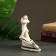 Figure "Frog Yog Lotos" 16x21x11sm, Gray Stone