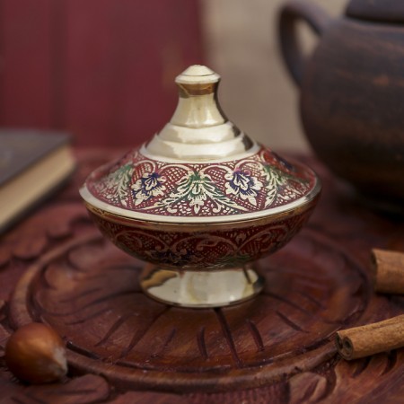 Brass Casket "Tsarskaya" 8x8x7.5 cm