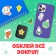 New Year! Coloring stickers, 150 stickers, pocket format