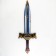 Wooden weapons, children's souvenir "pantry", sword, 13.8 x 42 cm