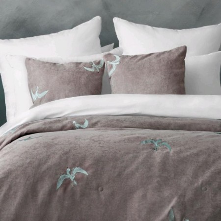 The Liberty set: a cover of 160 x 220 cm, pillowcases 40 x 40 cm - 2 pcs, light - gray-2