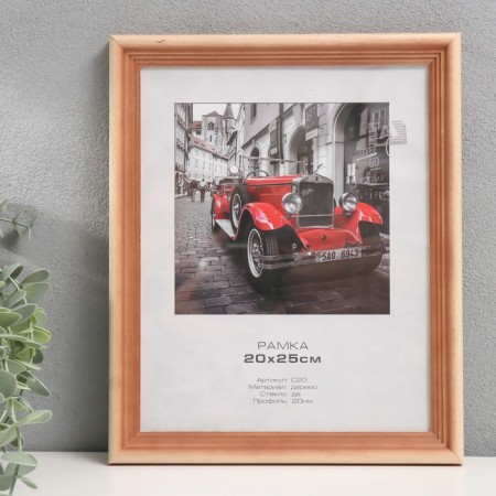 Photo frame Pine C20x 20x25 cm (plastic screen)-1