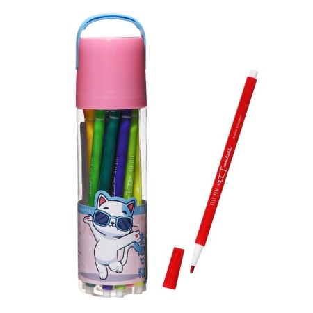 Flomasters 18 -Tsv BrunovisConti Kawai Animals, layer, circle, in the layer of tube