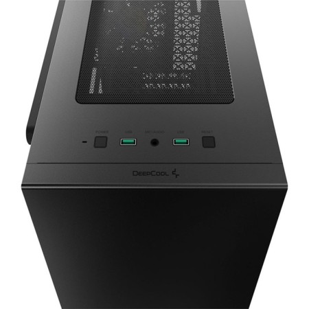 The DeepCool Macube 110 Black Black BP BP MATX 1x120mm 2xusb3.0 Audio Bott PSU-7