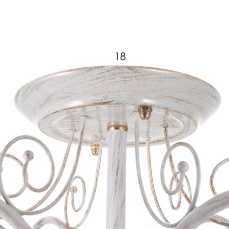 Chandelier 2150/6 E14 40W white with a golden patina 58x58x35 cm Bayerlux-5