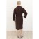 Male dressing gown, size 56, chocolate color, Mahra-Velur