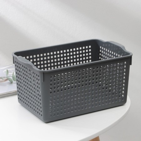 Storage basket Violet "Loft", 5.3 l, 29.5 × 18.5 × 14.5 cm, color gray color