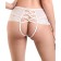 Erotic panties Erolata Cheryl with imitation lacing, size 50-52, white color