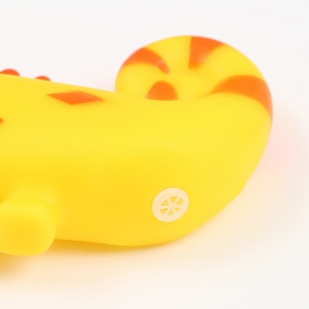 Bruttering "chameleon" for dogs, 19 cm, yellow-3