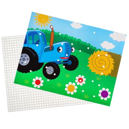 Children's Mosaic "Blue Tractor"-5