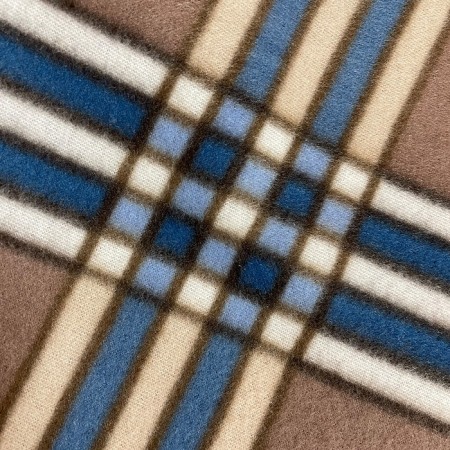 Dandy blanket, size 120x150, blue-beige color, fleece 160 g/m, polyester 100%-1