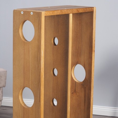 Wooden shelf large, under 6 bottles, 96x40x16 cm-2