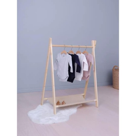 Body Kimono children with a long sleeve Rant Base, height 68 cm, color is light gray melange-4
